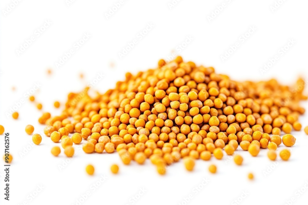mustard isolated on white background, full depth of field , ai mustard isolated on white background, full depth of field , ai