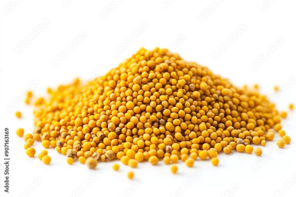 mustard isolated on white background, full depth of field , ai mustard isolated on white background, full depth of field , ai