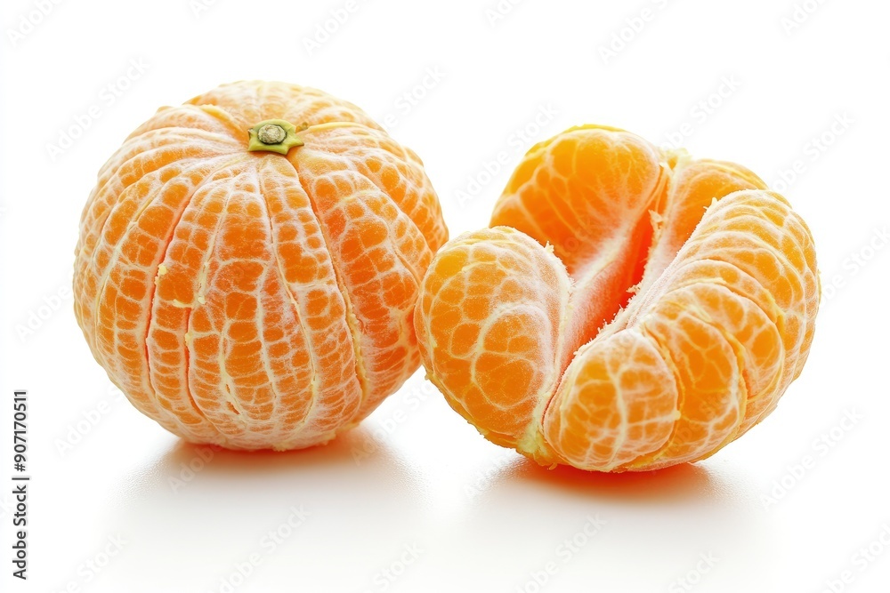 mandarin, tangerine, isolated on white background, full depth of field , ai mandarin, tangerine, isolated on white background, full depth of field , ai