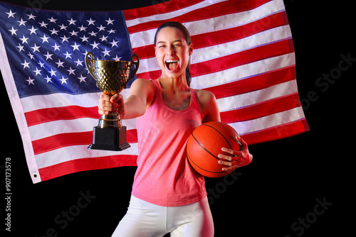 Female basketball player wi...