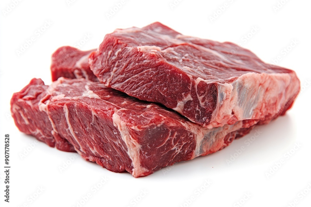 meat, beef, isolated on white background, full depth of field , ai meat, beef, isolated on white background, full depth of field , ai