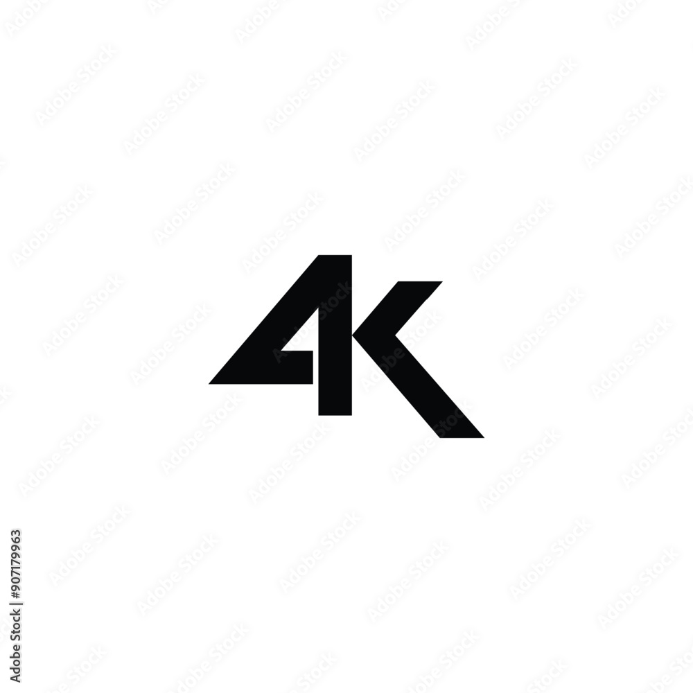 4k connect, square geometric symbol simple logo vector 4k connect, square geometric symbol simple logo vector