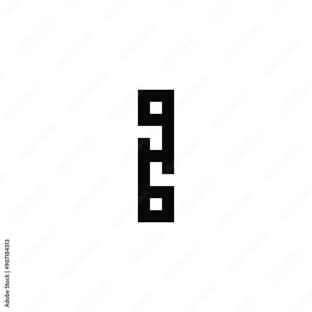 Letter q, H and b square geometric symbol simple logo vector Letter q, H and b square geometric symbol simple logo vector