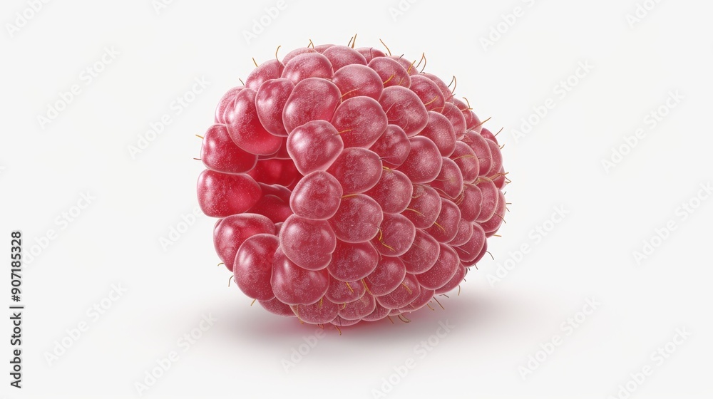 A close up of a red raspberry A close up of a red raspberry