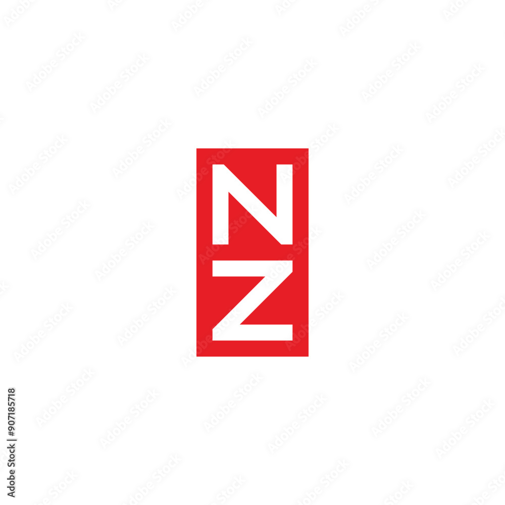 Letter N Z geometric symbol simple logo vector Letter N Z geometric symbol simple logo vector