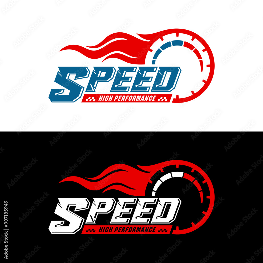 Speed high performance logo design collection