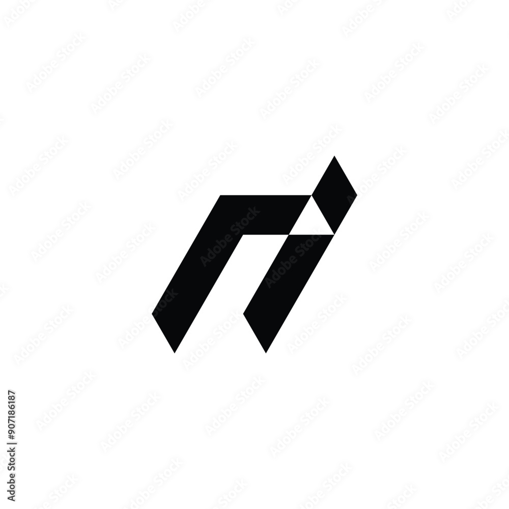 Letter ri knife geometric symbol simple logo vector Letter ri knife geometric symbol simple logo vector