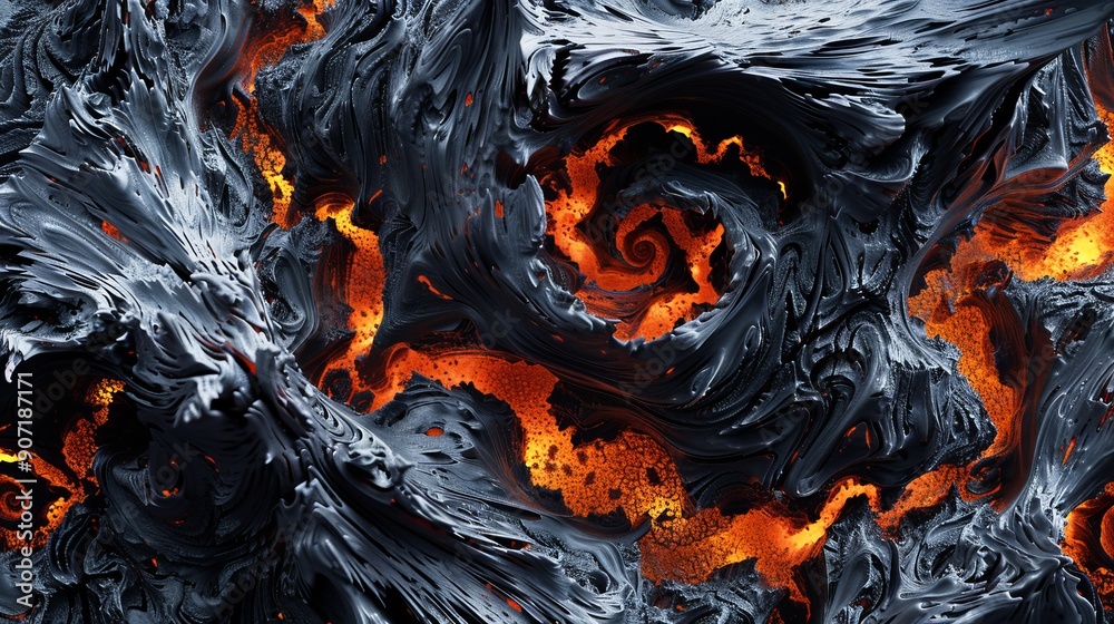 Close-up of volcano, dramatic volcanic eruption in Reykjanes peninsula Iceland Close-up of volcano, dramatic volcanic eruption in Reykjanes peninsula Iceland
