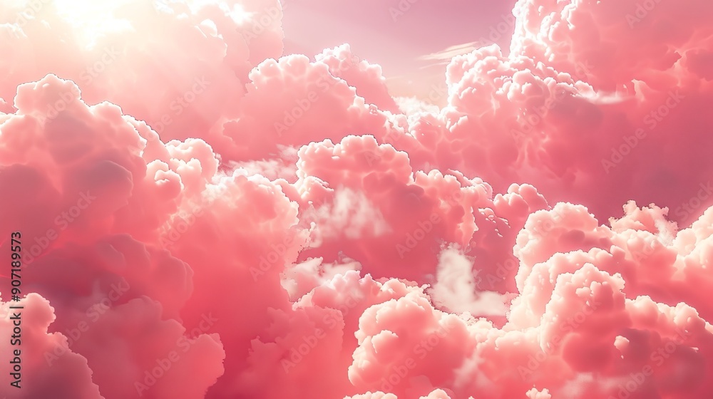 Fototapeta premium cloudy sky dreamy panoramic background