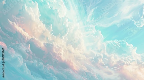cloudy sky dreamy panoramic background