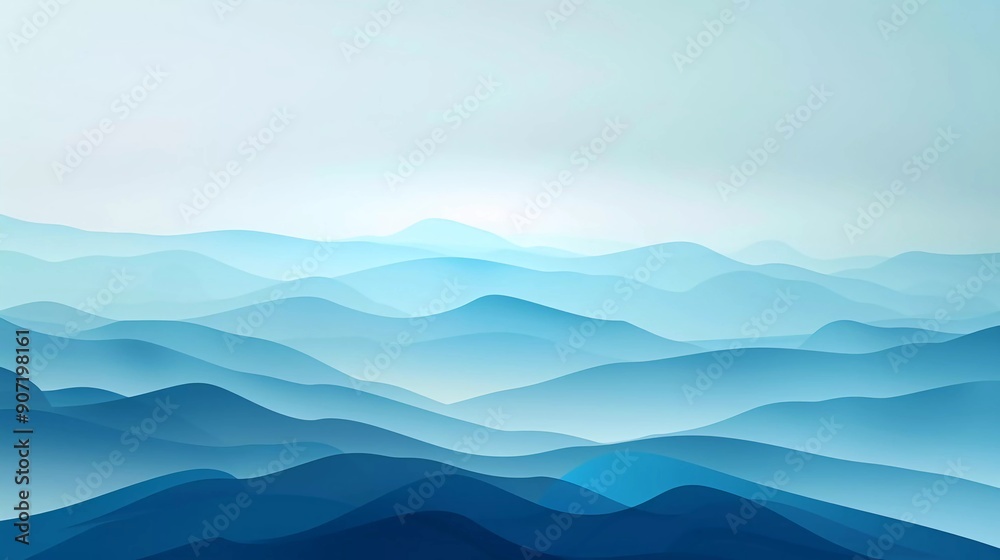 Abstract Landscape with Mountains and Fog for Mobile Games. Mountainous Hills Terrain. Wide Landscape Abstract Background. Vector Illustration which is very good Abstract Landscape with Mountains and Fog for Mobile Games. Mountainous Hills Terrain. Wide Landscape Abstract Background. Vector Illustration which is very good