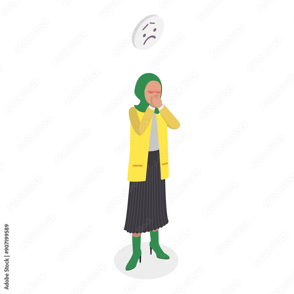 3D Isometric Flat Illustration of Domestic Violence. Item 6 3D Isometric Flat Illustration of Domestic Violence. Item 6
