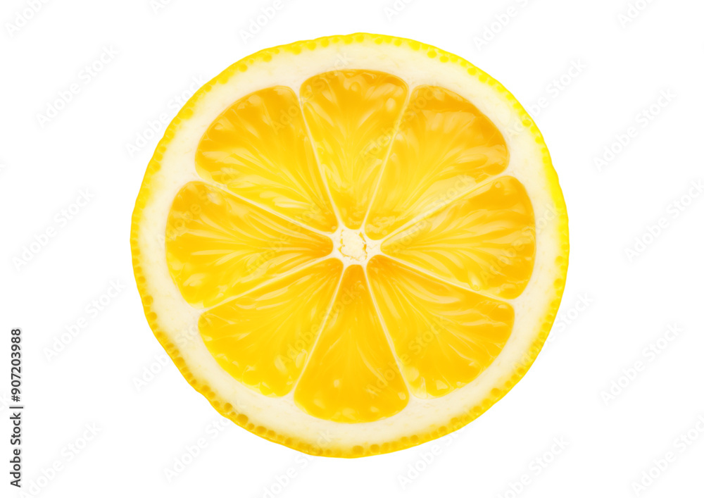 Fresh Lemon Slice On Transparent Background Fresh Lemon Slice On Transparent Background