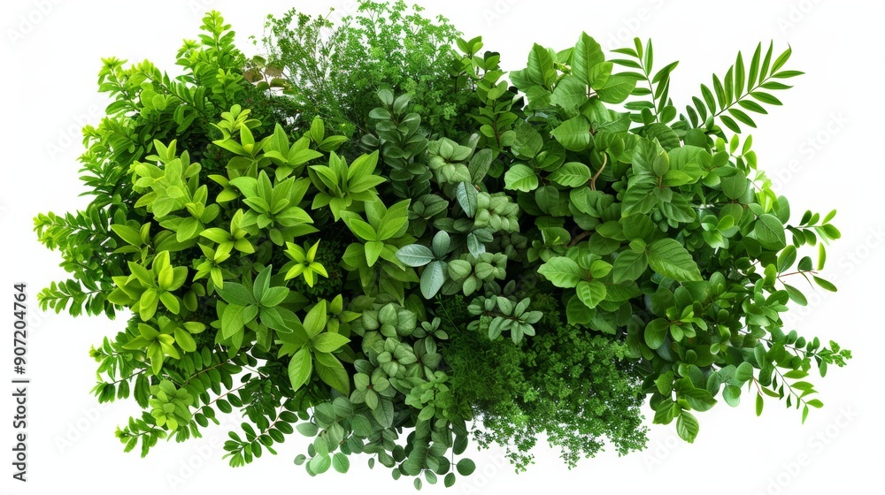 A bunch of green plants are growing together A bunch of green plants are growing together