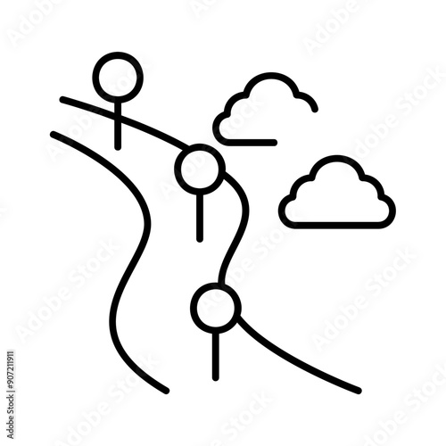 path with milestones