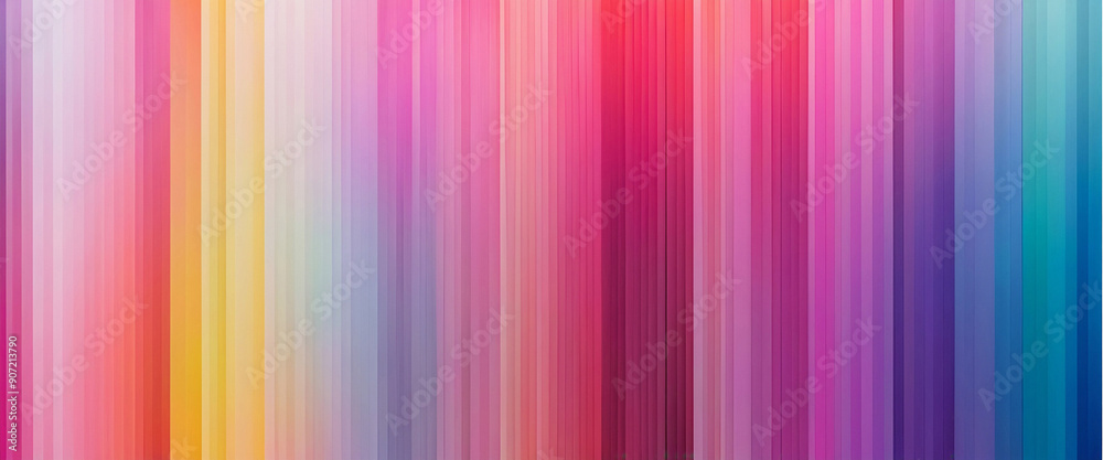 Obraz premium Vibrant background featuring bold vertical gradient stripes in a spectrum of colors