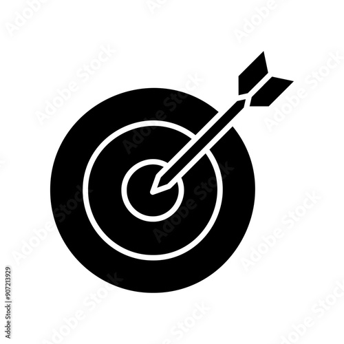 target with arrow and graduation cap