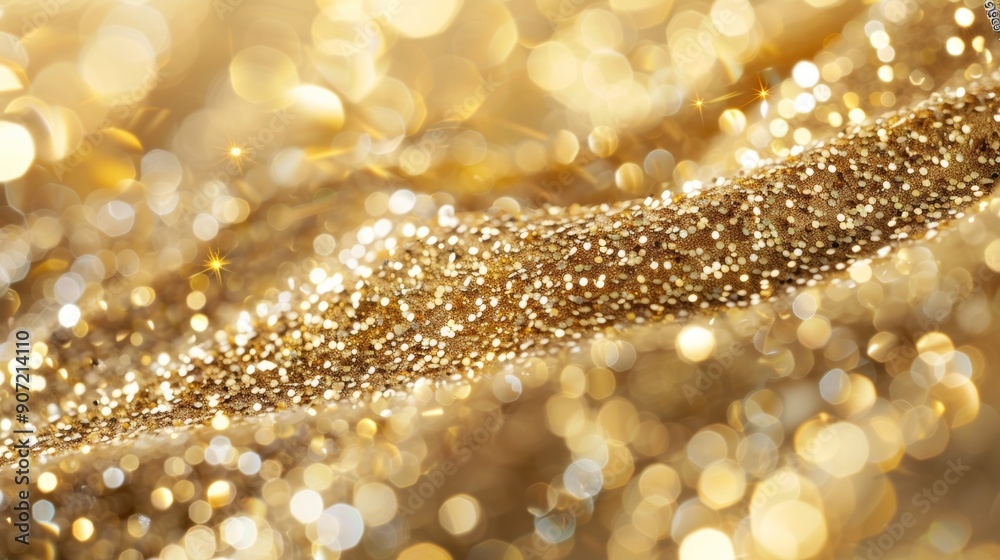 A gold fabric with glitter on it A gold fabric with glitter on it