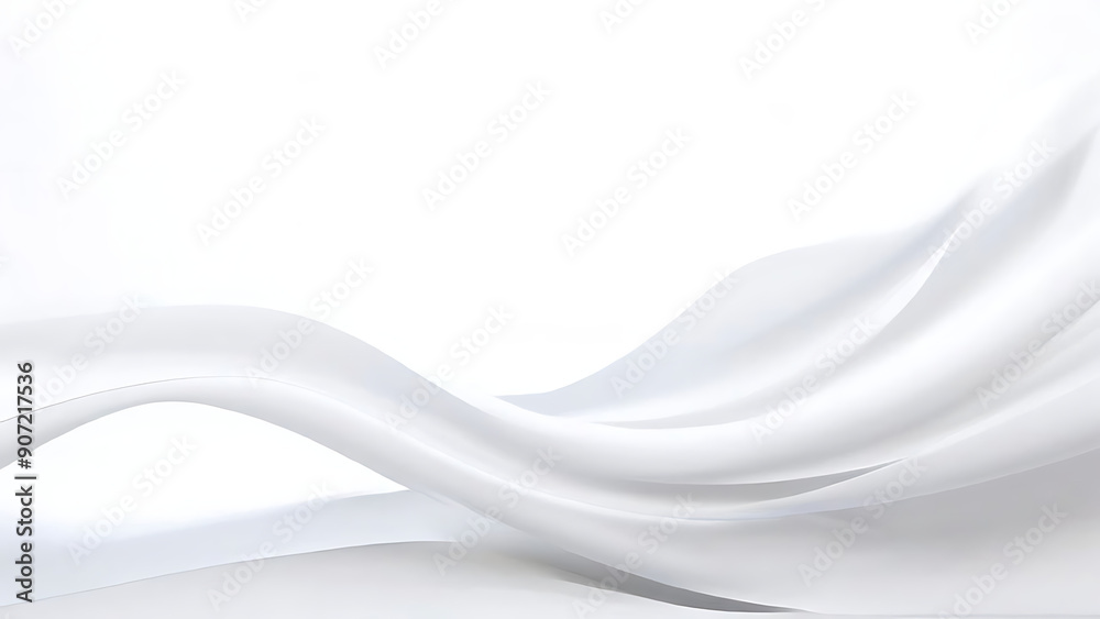Obraz premium Abstract White Background with Clean Minimalist Design and Smooth Texture.