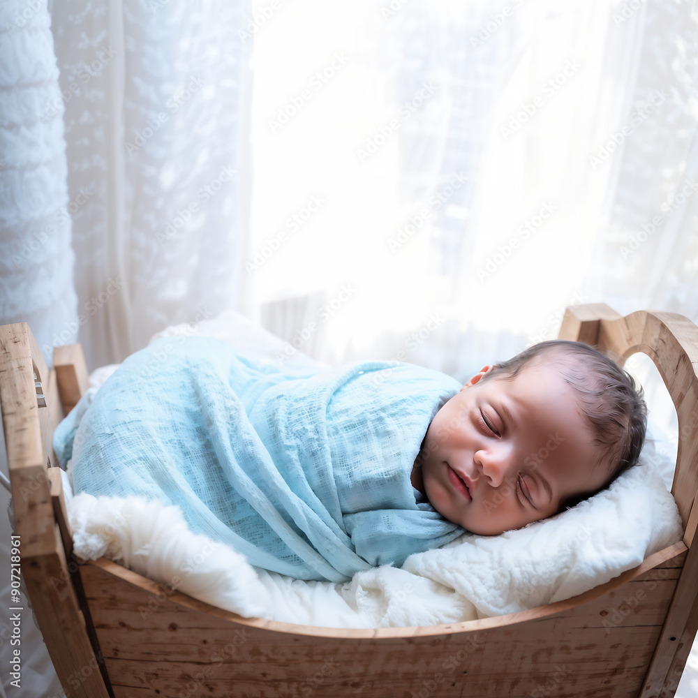 New-born Baby Sleeping Snug New-born Baby Sleeping Snug