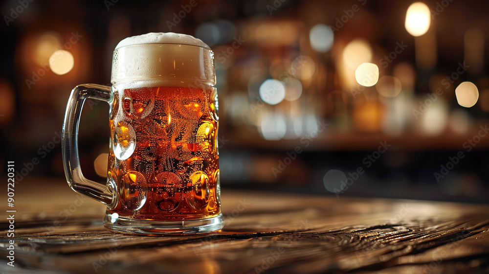 Beer in the Jug. World Beer Day Oktoberfest Concept Beer in the Jug. World Beer Day Oktoberfest Concept