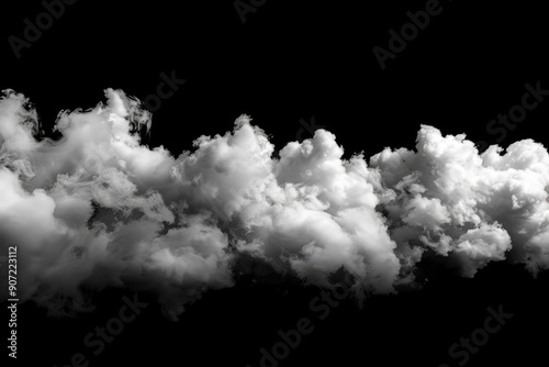 A dense cloud of smoke in shades of gray, perfect for conveying a sense of mystery or danger