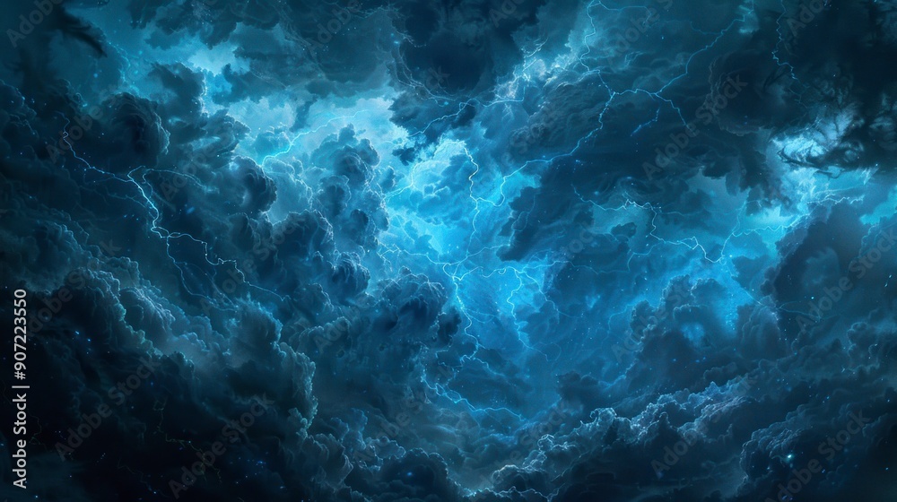 Dynamic Lightning Illuminating Dark Clouds Dynamic Lightning Illuminating Dark Clouds