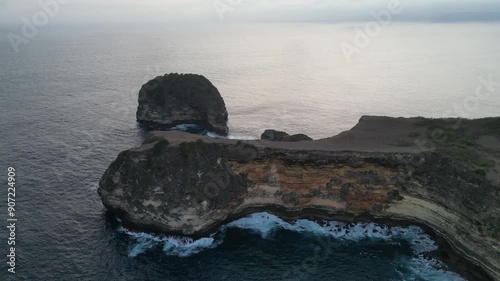 cliff in south coast Lombok island
