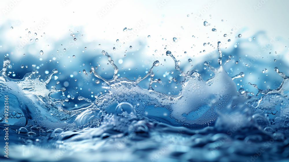 Abstract blue water wave background Abstract blue water wave background
