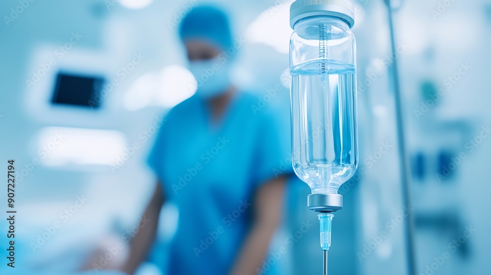 IV drip in a medical setting, healthcare professional in scrubs, sterile environment, focus on hydration and patient care, essential for treatment and recovery. IV drip in a medical setting, healthcare professional in scrubs, sterile environment, focus on hydration and patient care, essential for treatment and recovery.