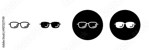 Glasses icon vector isolated on white background. Stylish Eyeglasses. Glasses vector. Optical concept