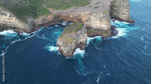 cliff in south coast Lombok island