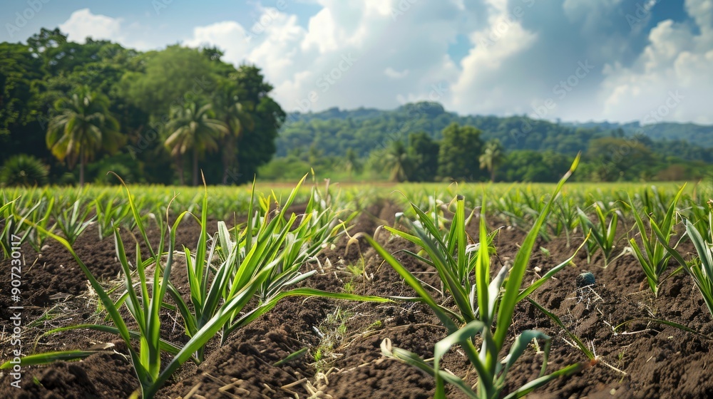 Field cultivation of sugarcane plants Field cultivation of sugarcane plants