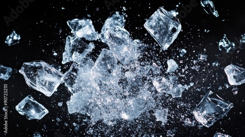 Ice Explosion in Mid-Air