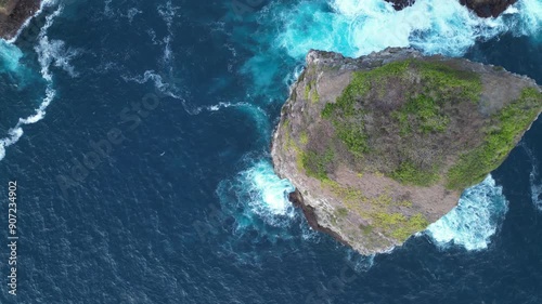cliff in south coast Lombok island