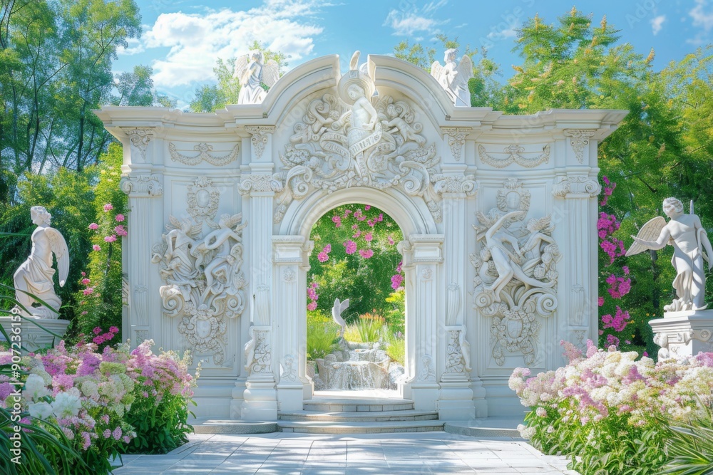 Fototapeta premium entrance to the garden