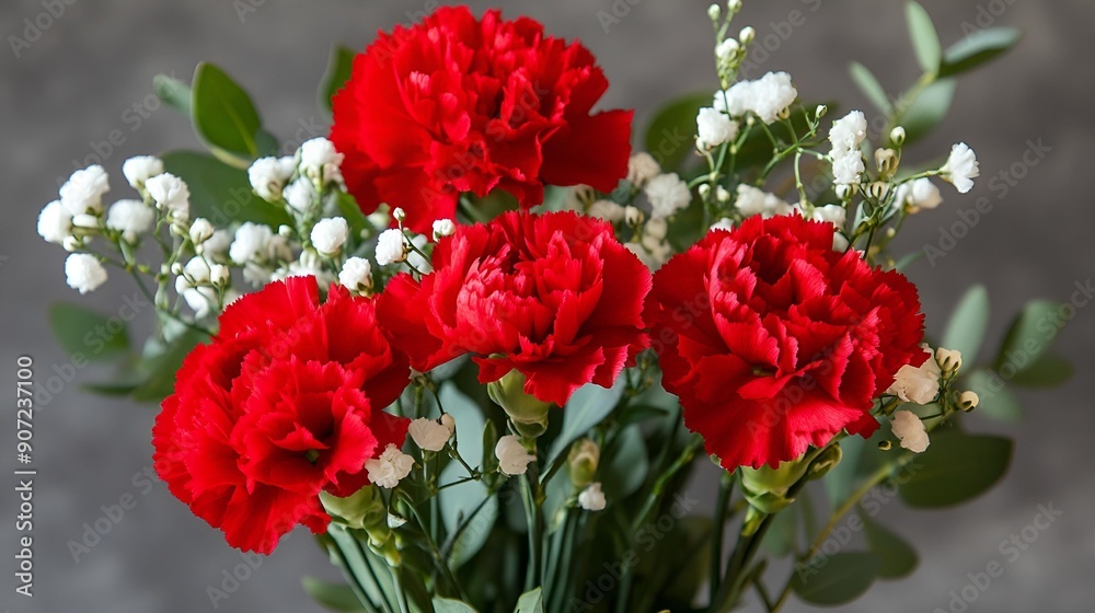 Vibrant red tulips bloom in a garden, a passionate display of nature's beauty Vibrant red tulips bloom in a garden, a passionate display of nature's beauty