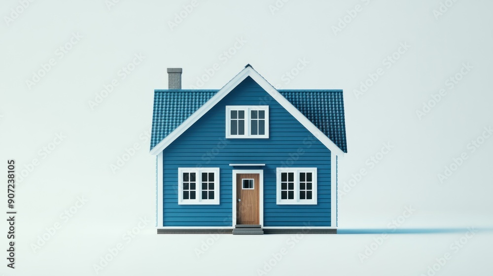 Blue House Model Blue House Model