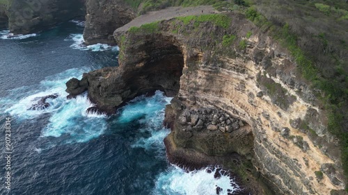 cliff in south coast Lombok island