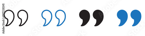 Quote icon Group symbol or sign vector