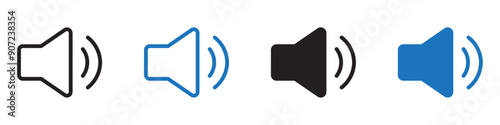 Speaker icon Group symbol or sign vector