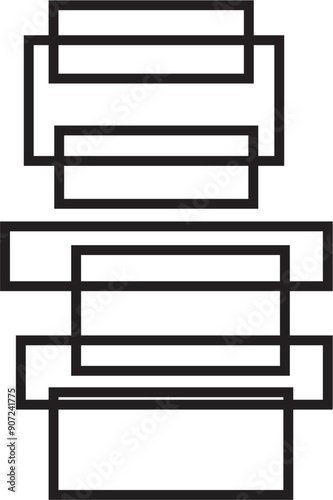 black and white square