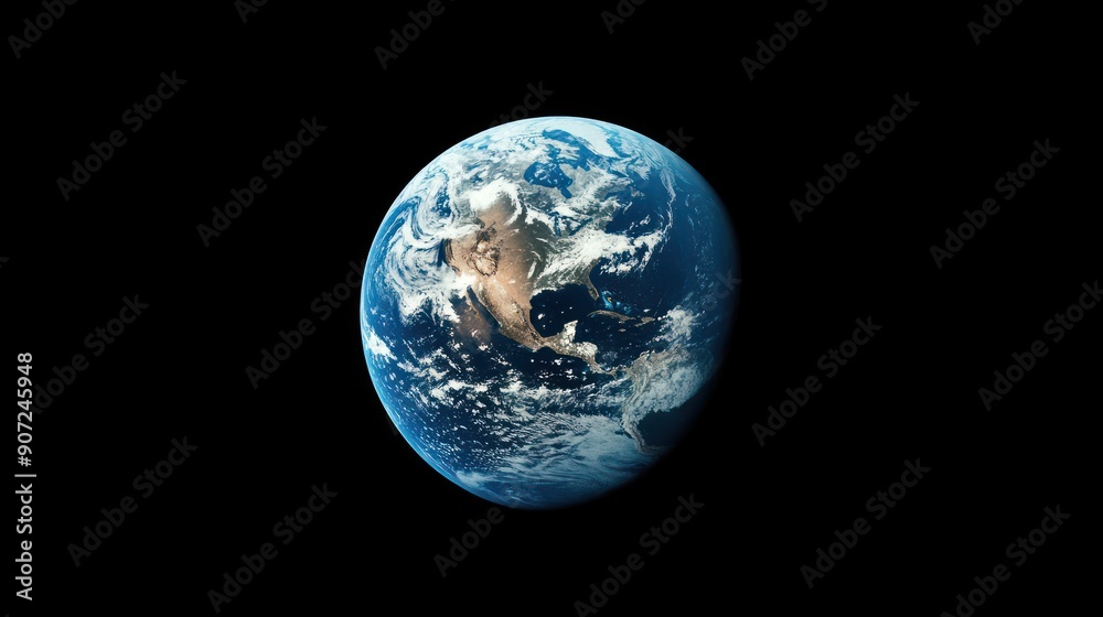 Earth from Space - A Blue Marble in the Vastness of Space Earth from Space - A Blue Marble in the Vastness of Space