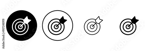 Target icon set. goal icon vector. target marketing icon vector