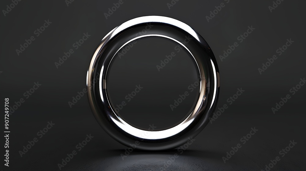 Metal circle on a black background. Metal texture. Copy space. Metal circle on a black background. Metal texture. Copy space.