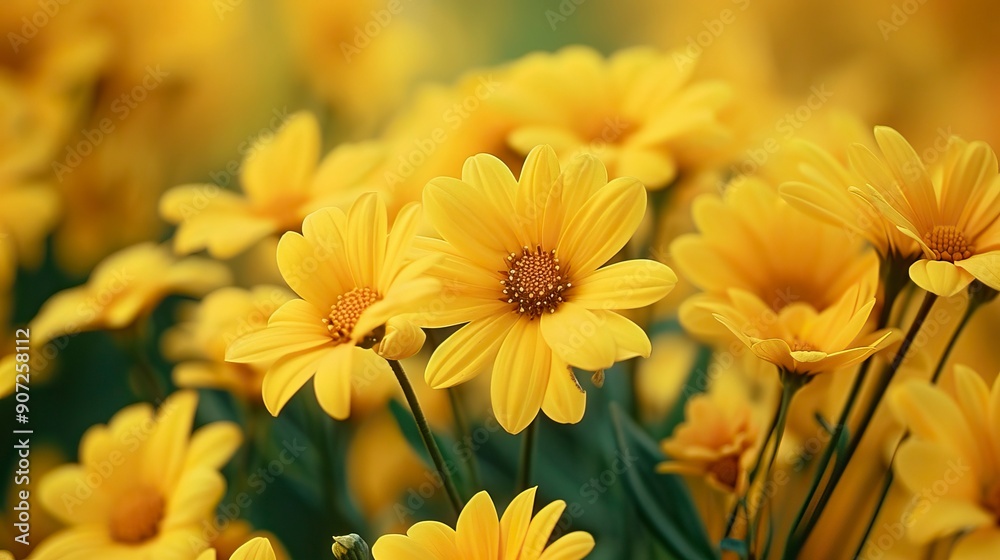 Yellow kwiaty in nature Yellow kwiaty in nature