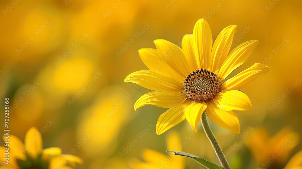 Obraz premium Yellow kwiaty in nature