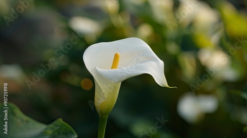 ZANTEDESCHIA AETHIOPICA, CALA, WATER LILY, OR ALCATRAZ photo