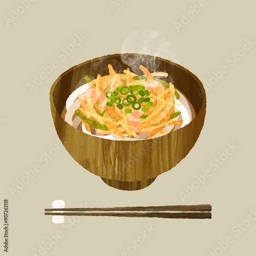 かき揚げうどん
