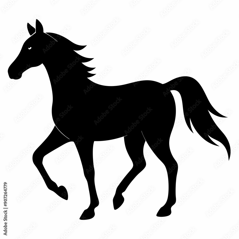 horse silhouette isolated on white, horse vector illustration, pet vector art, horses silhouette, animal vector icon, eps horse silhouette isolated on white, horse vector illustration, pet vector art, horses silhouette, animal vector icon, eps